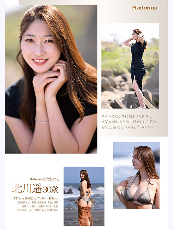 目が合った瞬間、時が止まるほどイイオンナ―。 元世界的スーパーモデル 北川遥 30歳 AV DEBUT 6枚目